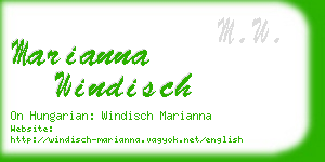 marianna windisch business card